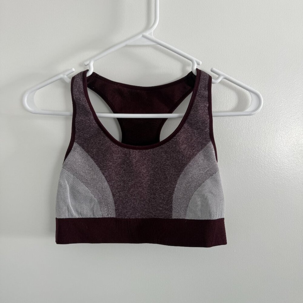 Aerie Purple and White Sports Bra - EUC